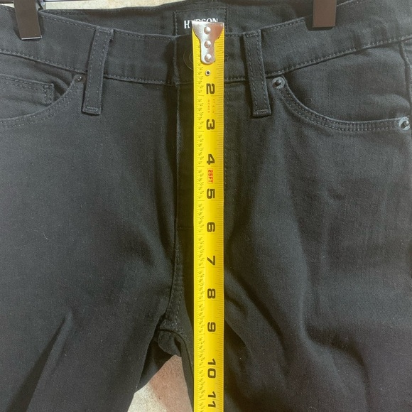 Hudson women’s Black Natalie Midrise Super Skinny Ankle Jeans 25 casual Friday - Picture 10 of 13